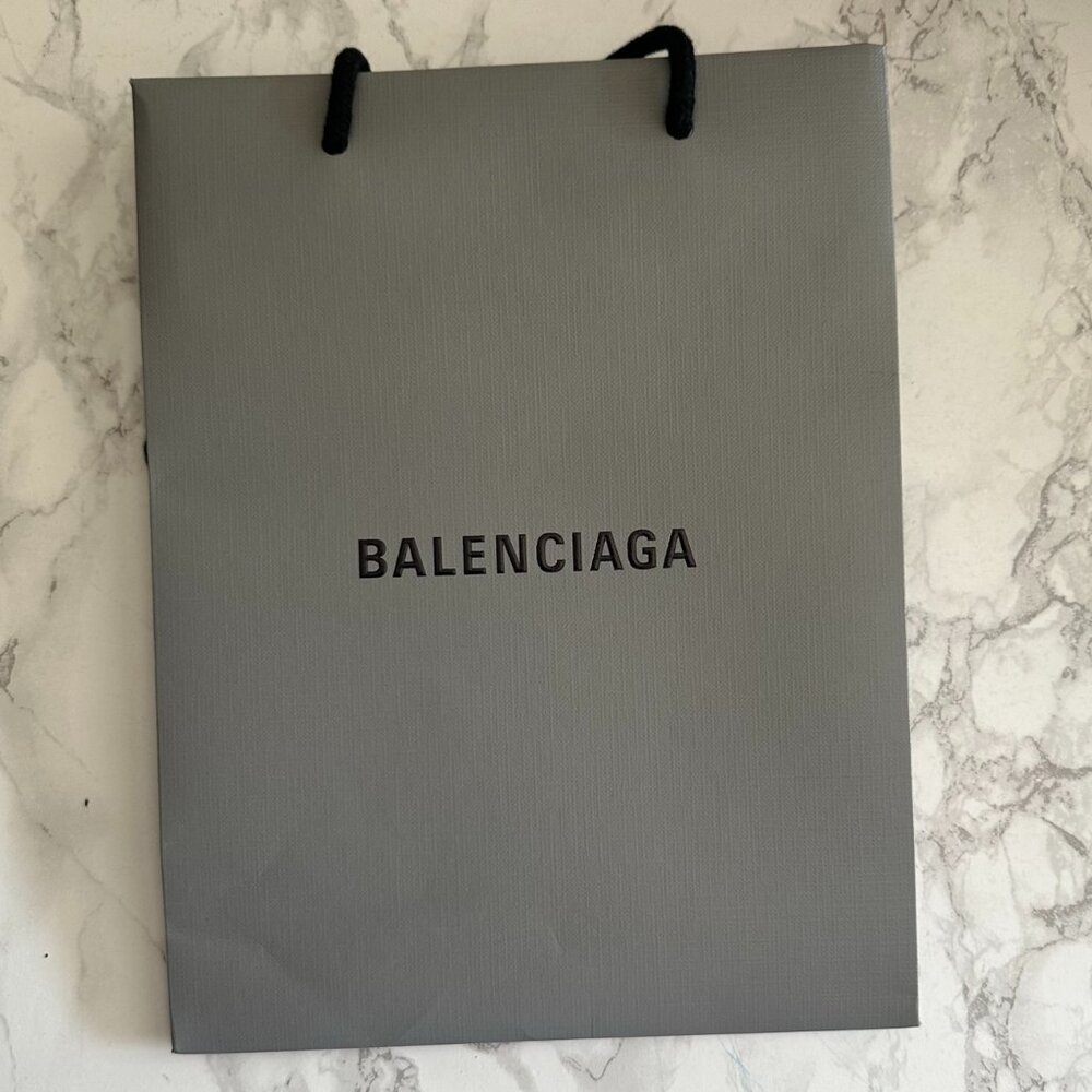 Mint Condition. Balenciaga Gray Gift Shopping Bag.